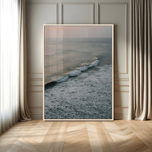 Ocean Waves Wall Art Canvas Print – Framed Coastal Serenity