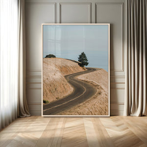 Winding Road Wall Art – Framed Scenic Landscape Canvas