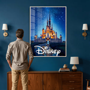 Disney Castle Wall Art – Framed Magic Kingdom Canvas