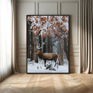Serene Landscape Wall Art Canvas Print – Framed Winter