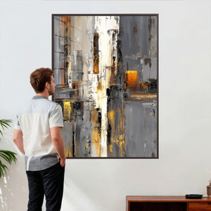 Abstract Urban Reflection Wall Art Canvas Print