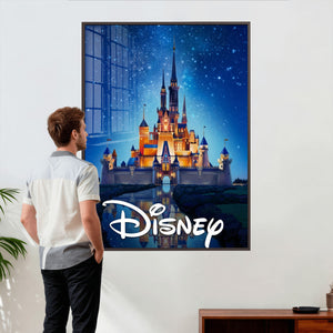 Disney Castle Wall Art – Framed Magic Kingdom Canvas