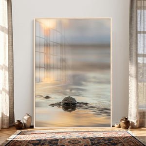 Sea Turtle Hatchling Wall Art Canvas Print – Soft Coastal
