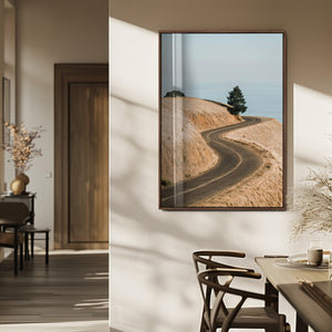 Winding Road Wall Art – Framed Scenic Landscape Canvas