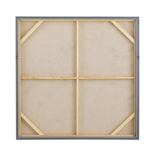 36" x 36" Square Framed Wall Art Flower Canvas Print