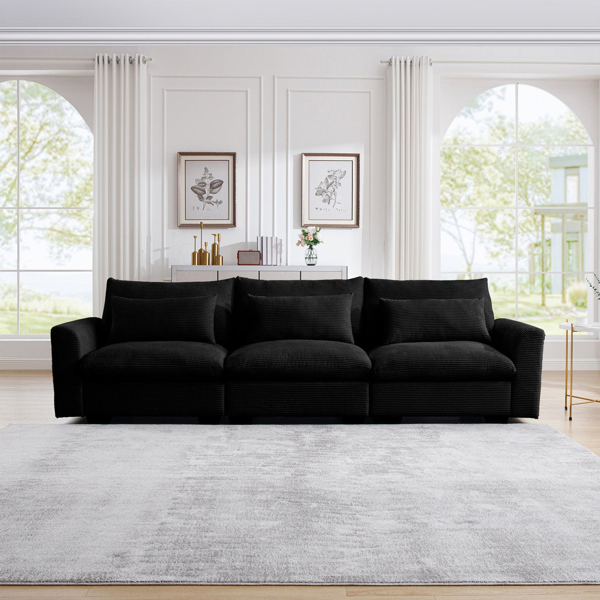 3 Seater Deep Seat Couch for Living Room