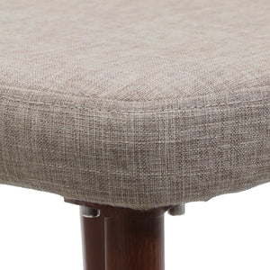 Modern Dining Chair With Iron Legs And Wood Finish