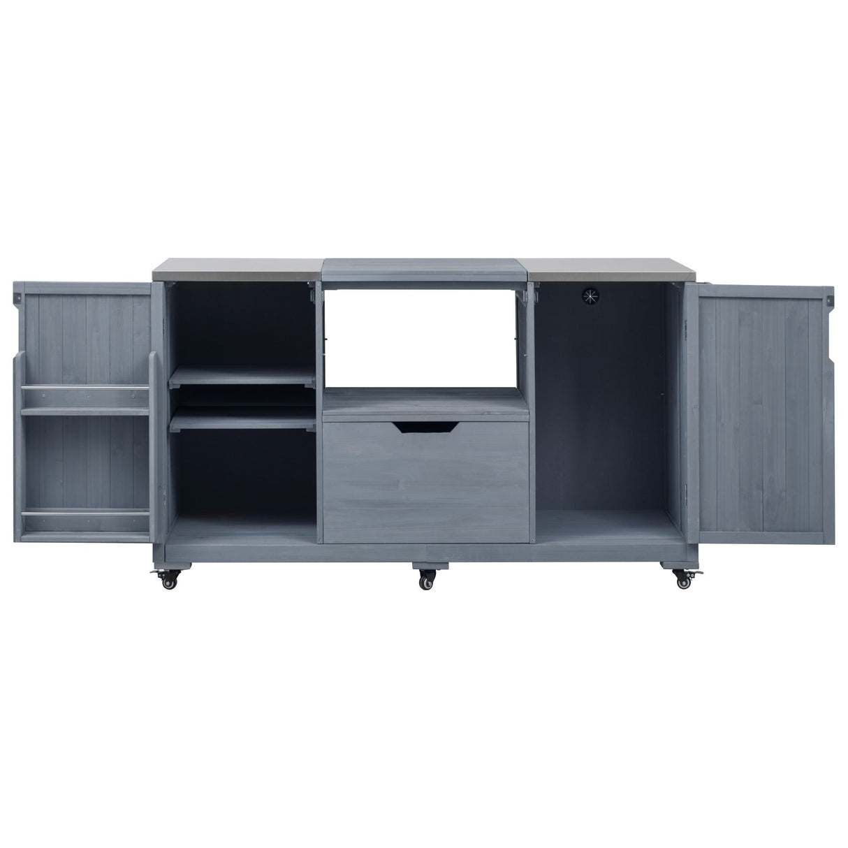 K&K 66.5" Outdoor Kitchen Island for Big Green Egg Grills