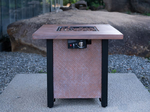 25" H Outdoor Patio Propane Gas Fire Pit Table - 50,000 BTU