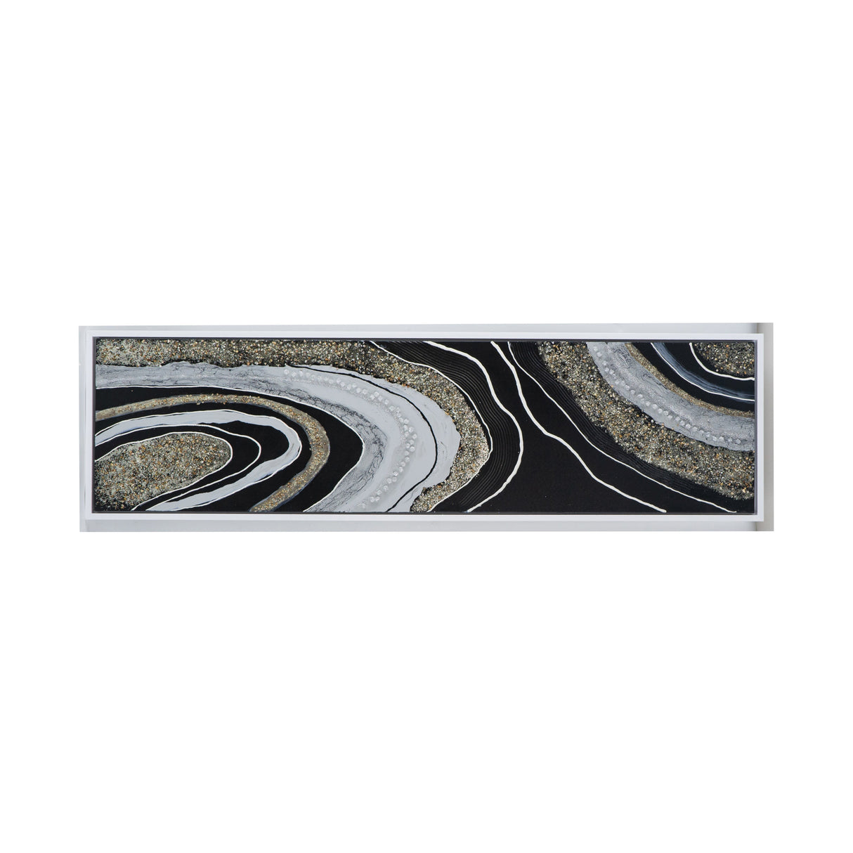 70.9x19.7x1.5' Elongated Landscape Rectangle Framed Oil Painting
