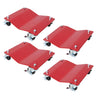 Heavy Duty Steel Vehicle Dollies with Brakes, 2500Lbs Capacity