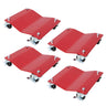 Heavy Duty Steel Vehicle Dollies With Brakes, 2500Lbs Capacity