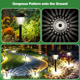 10-Pack Solar Pathway Lights – Bright White LED, Auto On/Off, Mandala Pattern Moktan Sabai