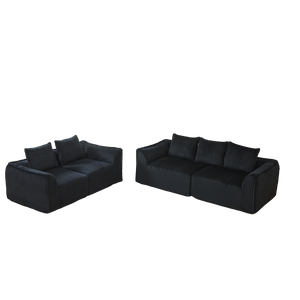 Minimalist 3+2 Seater Corduroy Sofa Set