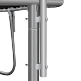 14ft powder-coated advanced trampoline with basketball hoop inflator and ladder(outer safety enclosure) orange