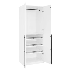 Lee - Free Standing Wardrobe Closet With Adjustable Shoe Shelves