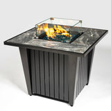 32inch-outdoor-square-propane-fire-pit-table-with-blue-glass-beads,-rain-cover-and-glass-wind-guard-Fire-Pits