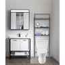 J&V Textiles 3-Shelf Metal Bathroom Organizer Over The Toilet