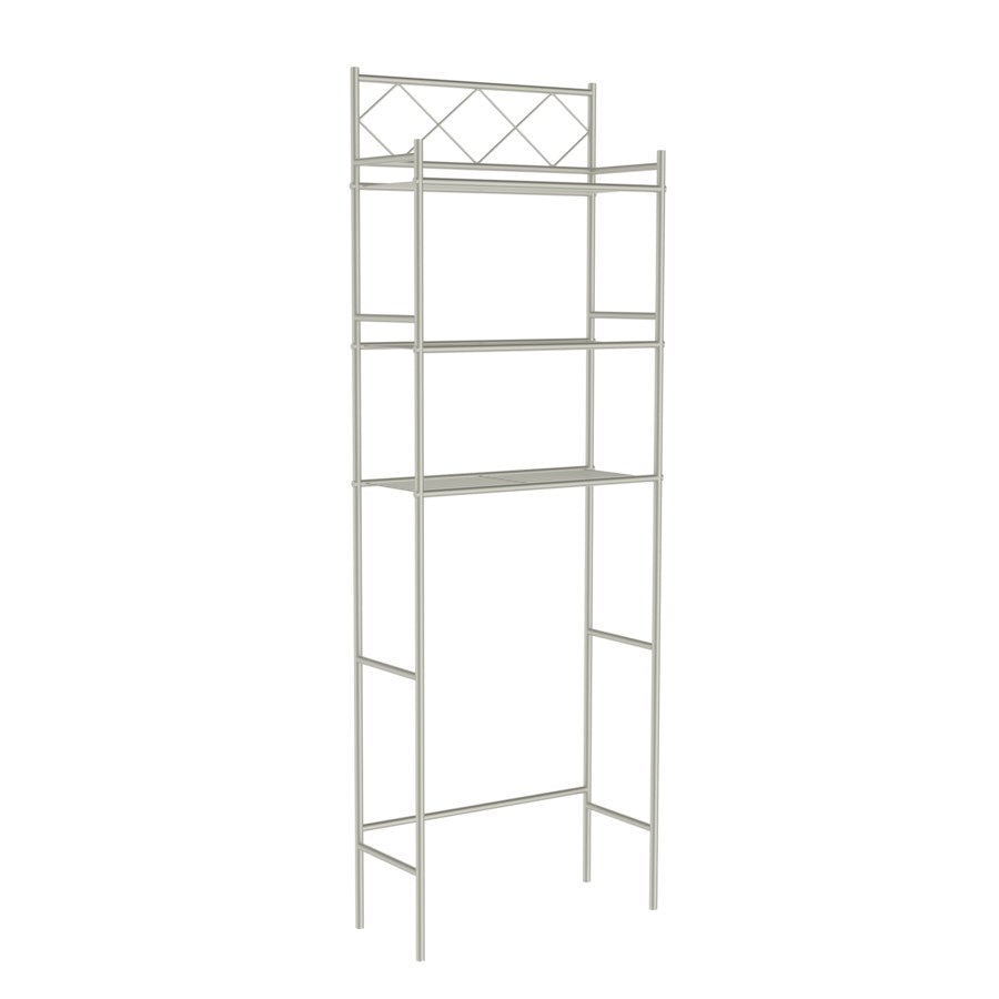 J&V Textiles 3-Shelf Metal Bathroom Organizer Over The Toilet