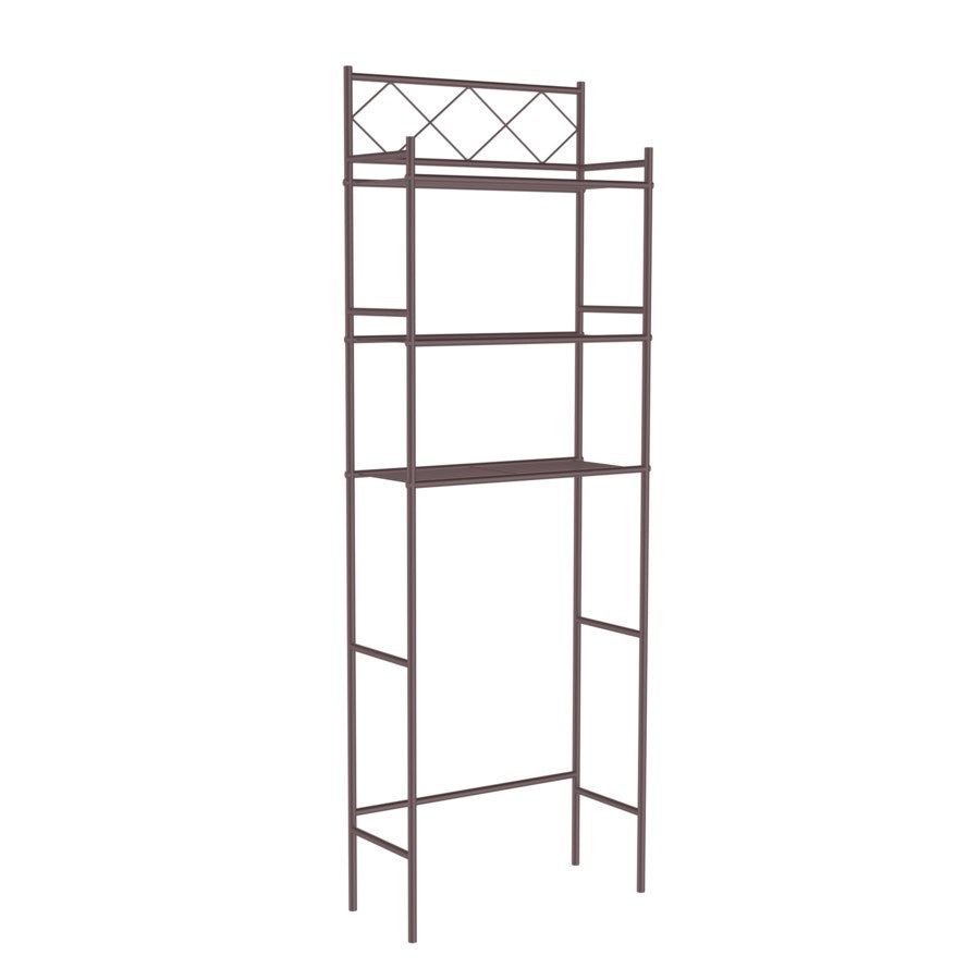 J&V Textiles 3-Shelf Metal Bathroom Organizer Over The Toilet