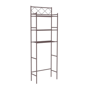 J&V Textiles 3-Shelf Metal Bathroom Organizer Over The Toilet