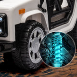 Electric Ride-On Car for Kids with Leather Seat and Four-Wheel Drive