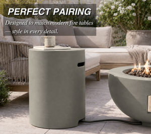 Lightweight Concrete Propane Tank Cover Table