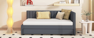 Upholstered Daybed, Sofa Bed Frame, No Box Spring Needed