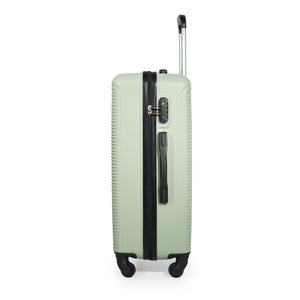 7-Piece ABS Lightweight & Durable Luggage Set in Green