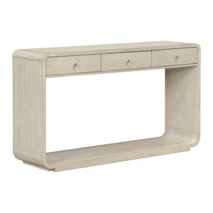 onsole Table With 3 Drawers And Display Shelf