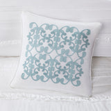 5 Piece Microfiber Ruffled Comforter Set White Queen