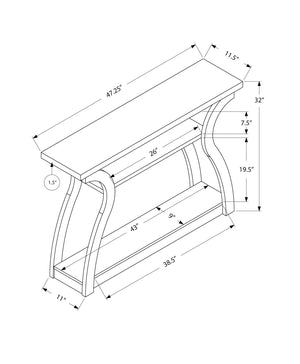 Accent Console Table For Entryway, Unique Curved Design