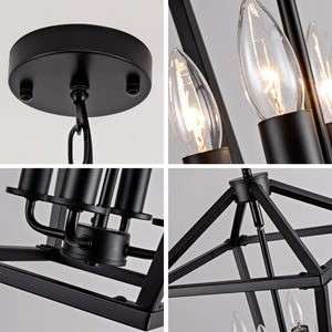 Farmhouse Lantern Chandelier 5-Light