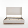 Hosford - Minimalist Upholstered Wingback Bed