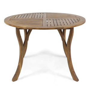 Outdoor Dining Set – Acacia Wood Hermosa Table & Wicker Chairs