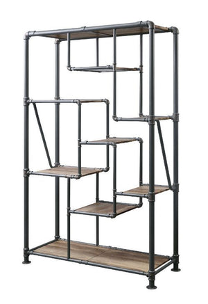 Brantley - Bookshelf - Antique Oak & Sandy Gray