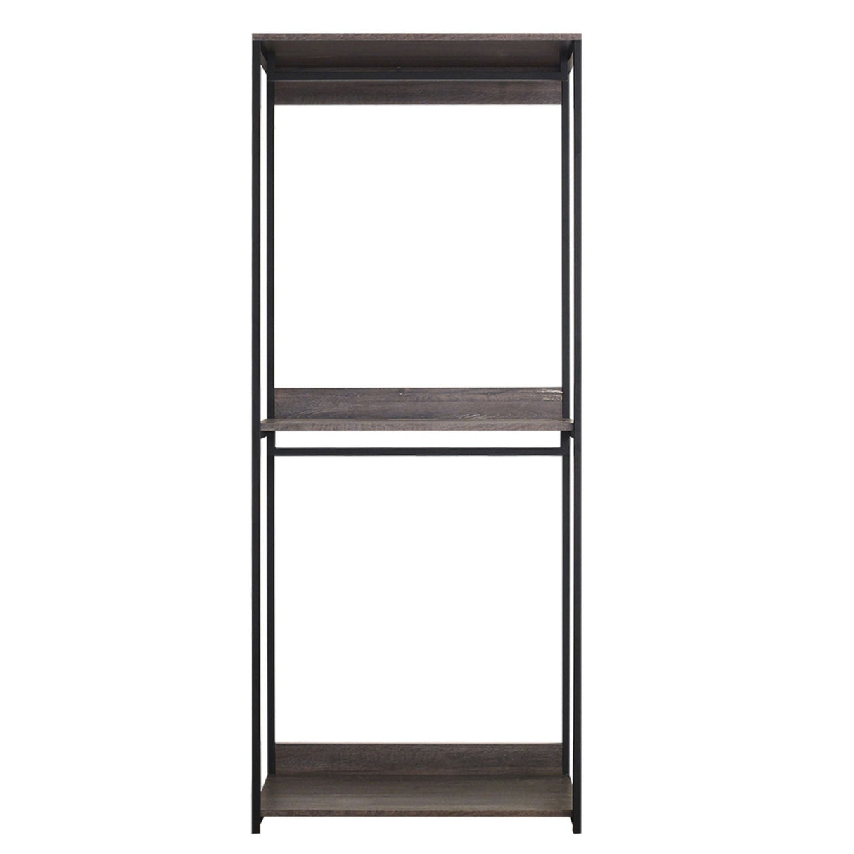 Monica - Walk-In Closet System, Modular Storage - Rustic