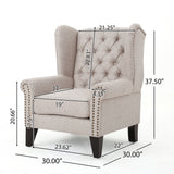 Heirloom-Inspired Tufted Armchair by Christopher Knight Home