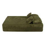 Queen Size Foldable Sofa Bed Chenille Futon Sofa Couch