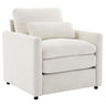 Cozy Upholstered Cushion Armchair For Living Room