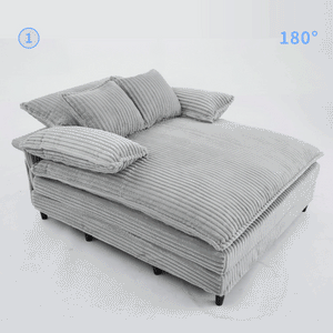 109" W Oversized Double Lounge Chaise Sofa