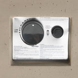 Modern 40' Outdoor 40,000 BTU Rectangular MgO Concrete Propane Fire Pit, Dark Grey