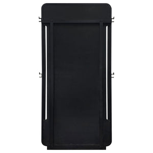 Leandro 76-inch Full Length Floor Mirror Burnished Black