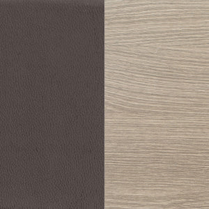 Staten - Upholstered Armless Accent Chair - Dark Brown
