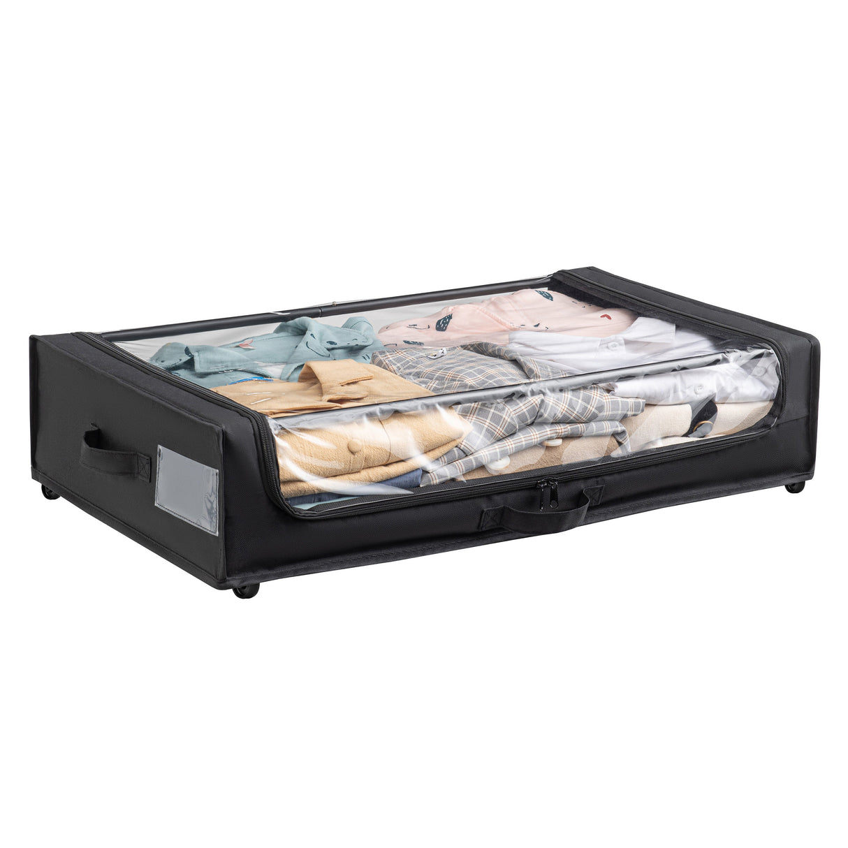 Set of 2 Under-Bed Rolling Storage Containers