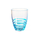 Swirl Unbreakable Crystal-Clear Tumblers – Set of 4 (Blue)