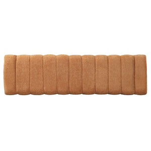 63-Inch Modern Minimalist Multi-Functional Boucle Bench in Orange