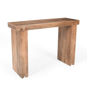 TREXM Console Table in Honey Finish