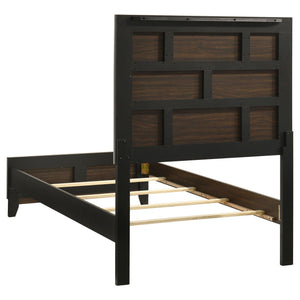 Watson Wood Twin Panel Bed Light Taupe