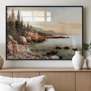 Serene Coastal View of Acadia National Park Wall Art -